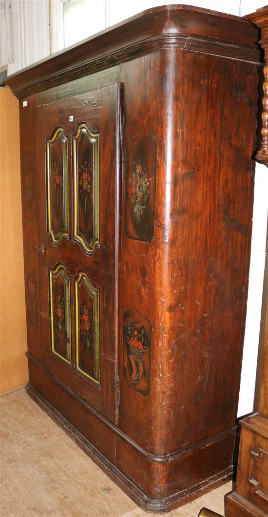 Swiss painted armoire